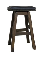 Swivel 24" Saddle Seat Bar Stools 