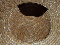 Child's Authentic Amish Straw Hat size 6 1/2 USA Made Kids