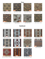Rustic Barnwood Ottoman with multiple fabrics