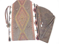 Amish Bentwood Rocker Cushion Set - Dark Apache Fabric