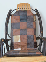 Leather Cushion Set for Amish Hickory Rocking Chair -One of a Kind (#2)