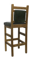 30" Modern Rustic Bar Stools Upholstered Back & Seat  multiple options