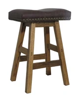 24" Leather Saddle Seat