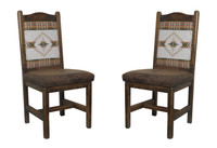 AZ Meadow with Colt Coffee Faux Leather Fabric Seat