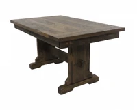 42 X 96 Rustic Trestle Table 9 piece set - Free In Home Delivery and Set up