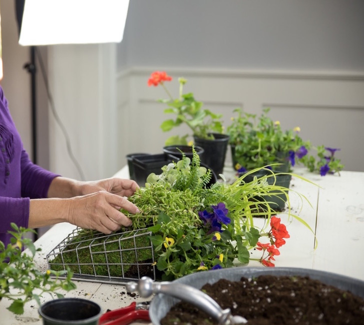 Welcome Summer with a Front Door Flower Basket