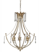 3 Light - Crystal Droplet Chandelier