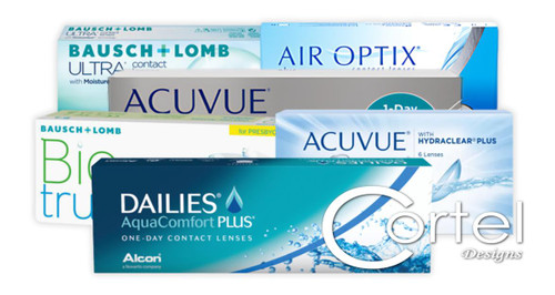 We offer contact lenses