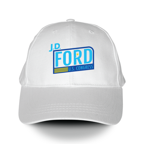 J.D. Ford For Congress (White Baseball Cap)