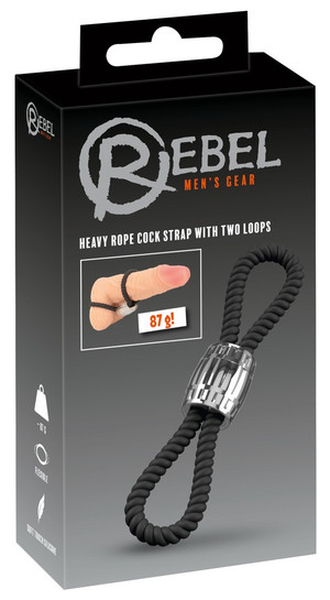 Heavy Rope Cock Strap with two Loops Heavy Rope Cock Strap with two Loops