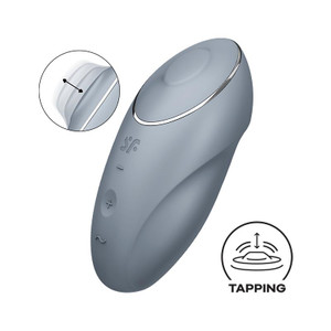 SATISFYER Tap and Climax 1 Vibrator and tapping Grey
