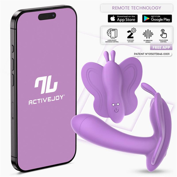 APP SERIES Wingy Butterfly Vibrator with App Lavender
