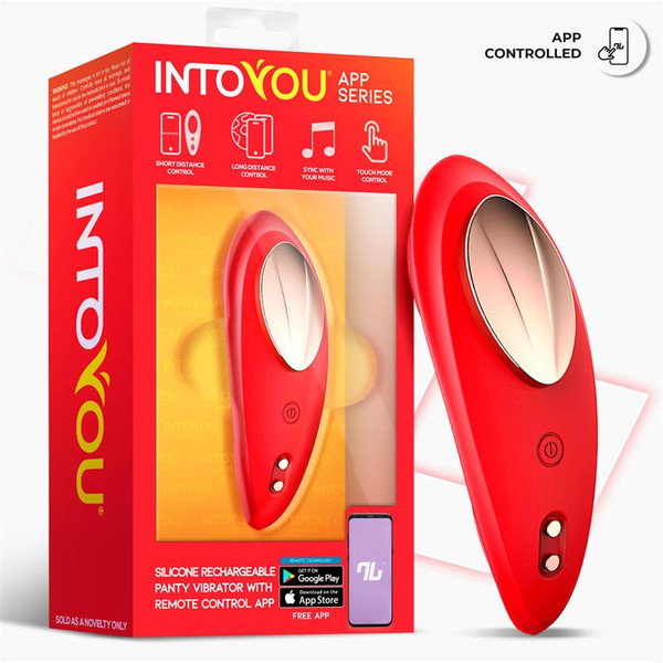 APP SERIES Silicone Panty Vibrator with App Layer Red