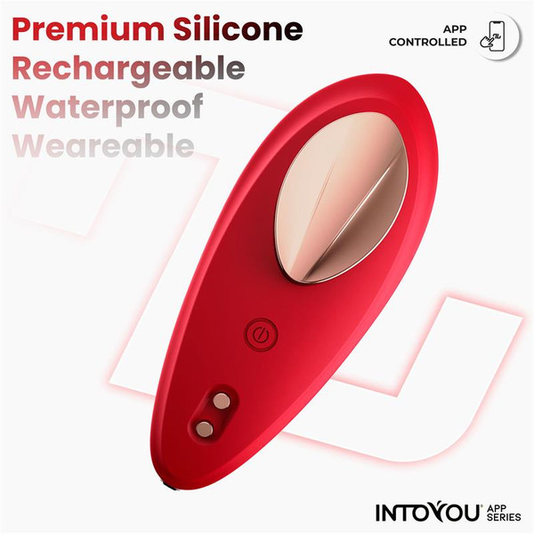 APP SERIES Silicone Panty Vibrator with App Layer Red