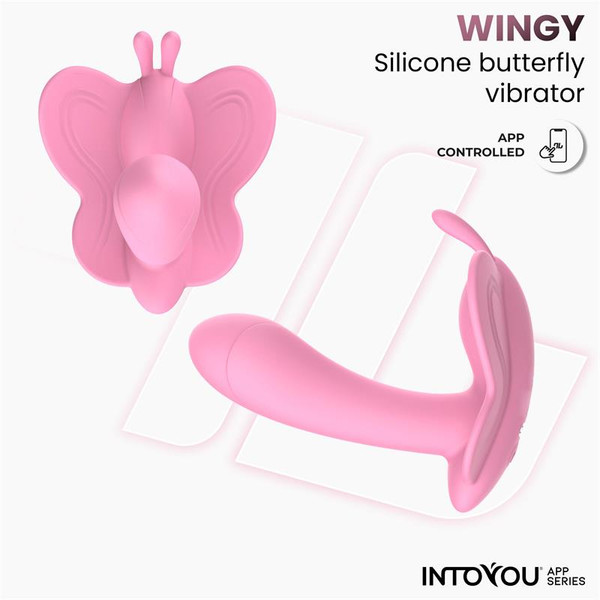 APP SERIES Wingy Butterfly Vibrator with App Pink