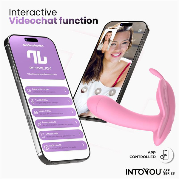 APP SERIES Wingy Butterfly Vibrator with App Pink