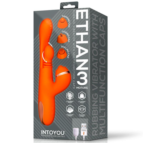 Ethan Vibrator 360º G-spot Massage with Multifunction Caps