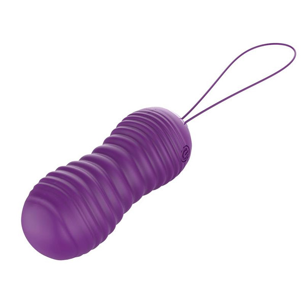Huevo Vibrating and Telescopic Up and Down Movement Remot Control Purple