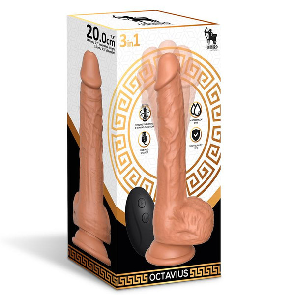 Octavius Dildo with Thrusting, 360º Waving and Vibrating