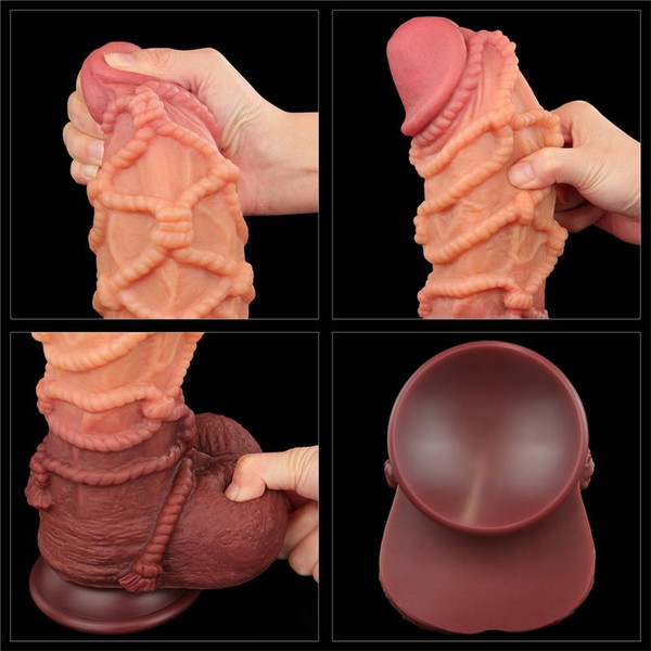 Dildo Dual Layer King Size Nature 10.5"