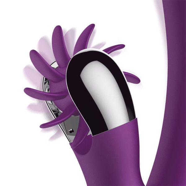 Finger Vibrator with Rotating Wheel