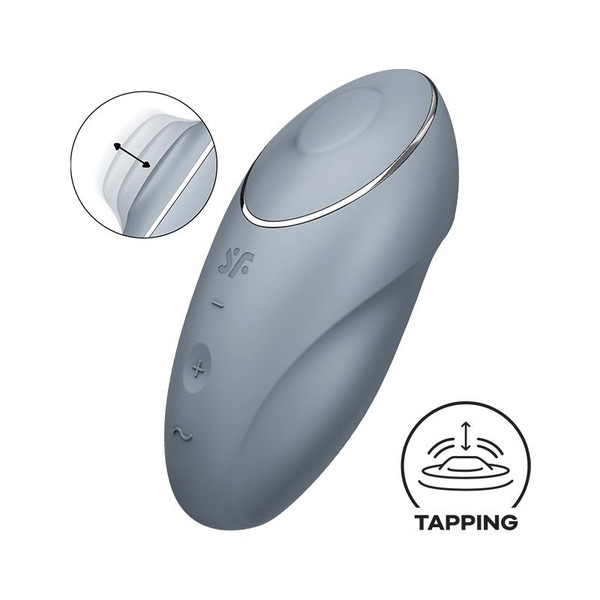 SATISFYER Tap and Climax 1 Vibrator and tapping Grey