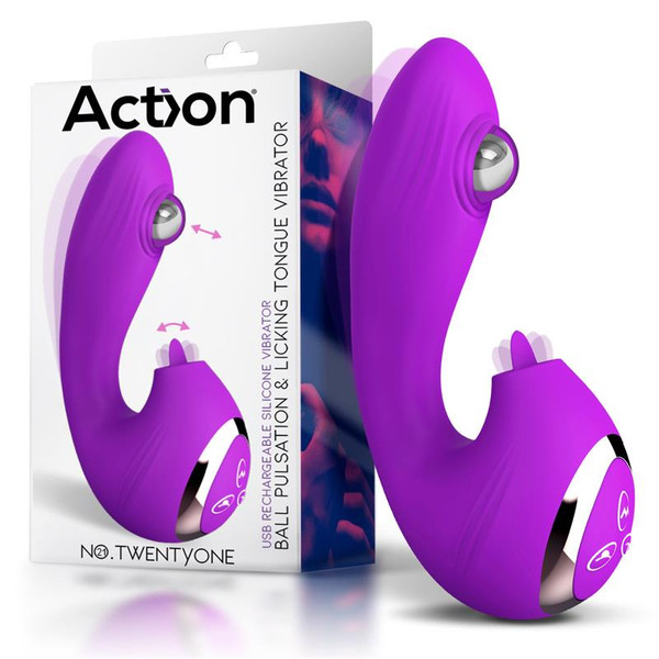 TwentyOne Vibe with Ball Pulsation and Lickint Tongue