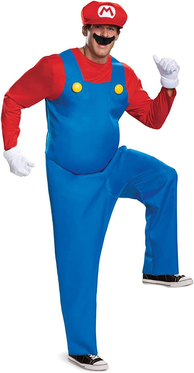 Mascotte de personnage Mario Bros - déguisement pour adulte