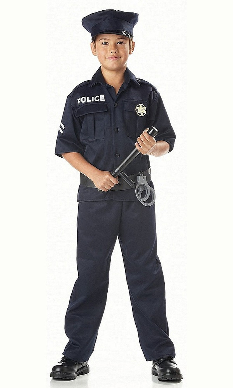 T-shirt officier de police enfant - 11/13 ans - Déguisements Garçon -  Creavea