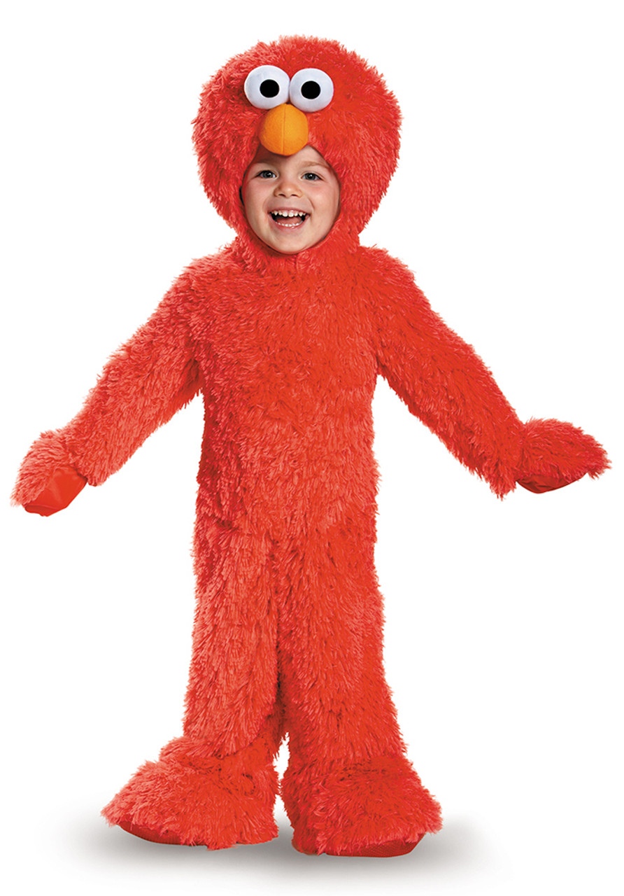 Elmo Peluche extra Deluxe Bebe - Costume Sesame Street Garcon