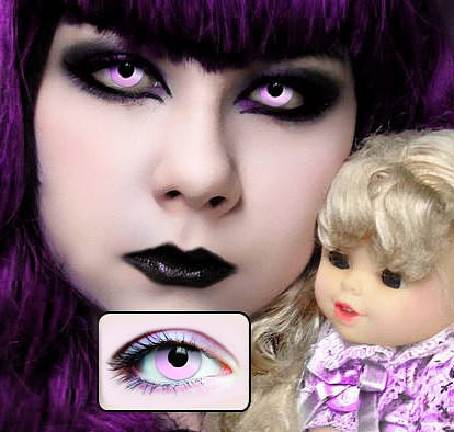 Lentilles Contact Barbe A Papa Lentilles Roses Halloween