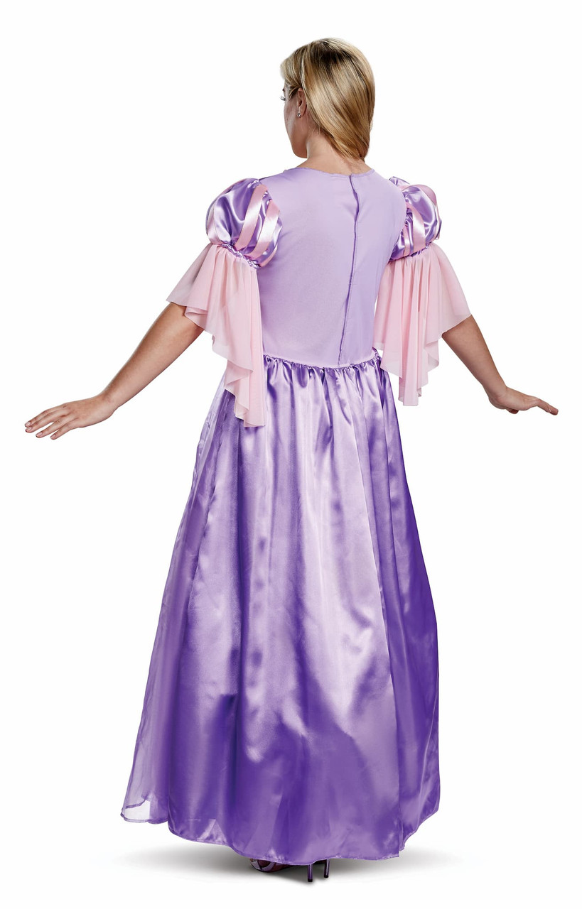 Film Princesse Raiponce Cosplay Costume Halloween Costume Fantaisie Robe  Violette Dentelle Up Robe de Bal Fête Adulte Filles Femmes