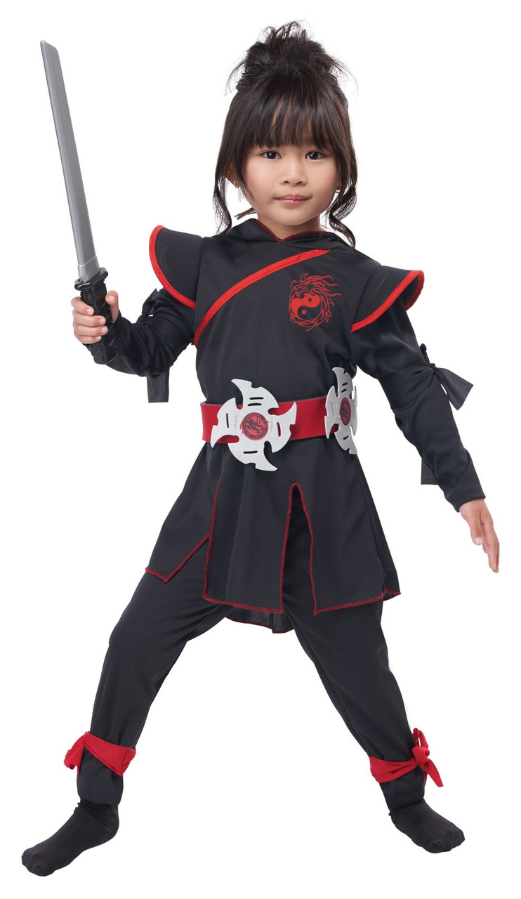 Déguisement ninja rouge étoiles garçon