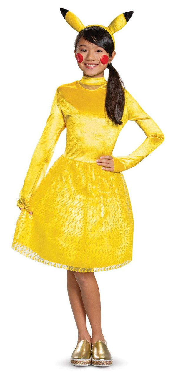 Déguisement Pikachu Femme Halloween Cosplay Costume - Jaune