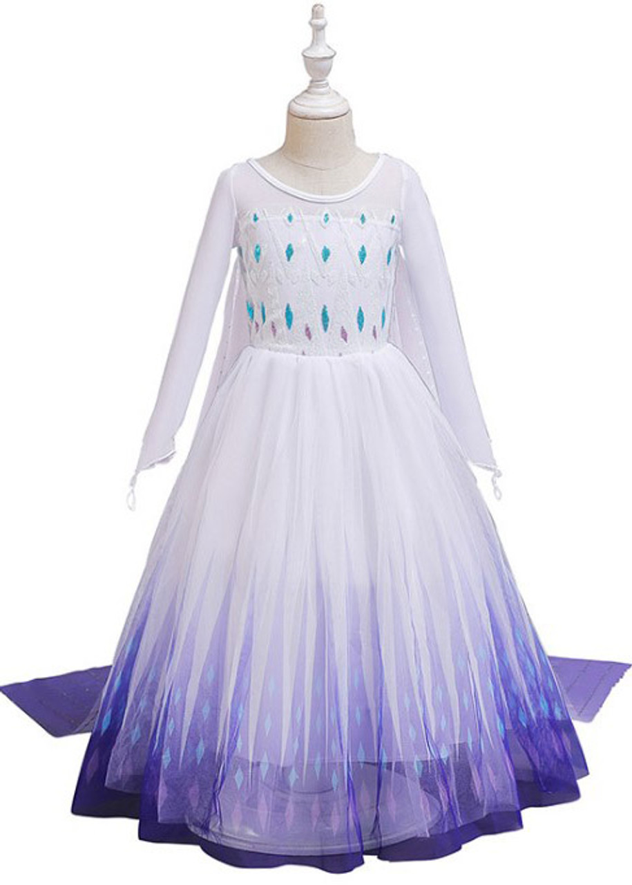 Robe Blanche d Elsa Reine des Neiges pour Filles