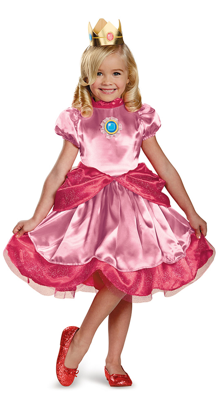 Costume Princesse Peach pour Filles, Super Mario
