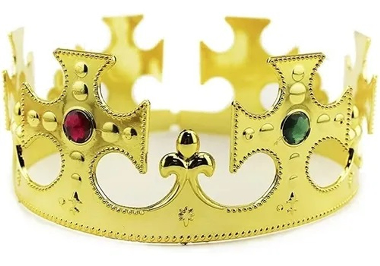 Alsino Couronne de Roi et de Reine Royale Or - pour Le Carnaval - Taille  Unique pour Adulte