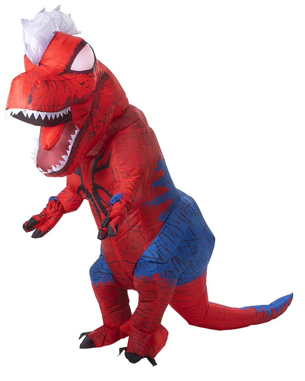 Costume dinosaure gonflable t rex bleu