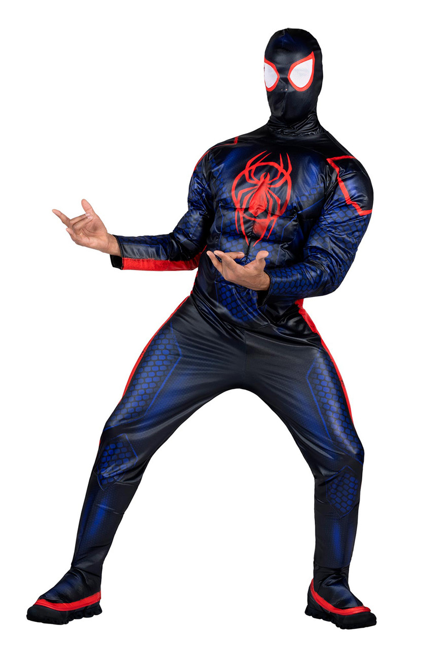 Spider man en costume noir et rouge se balance a cout de lance toile a  travers les rues de new york pendant la nuit on Craiyon