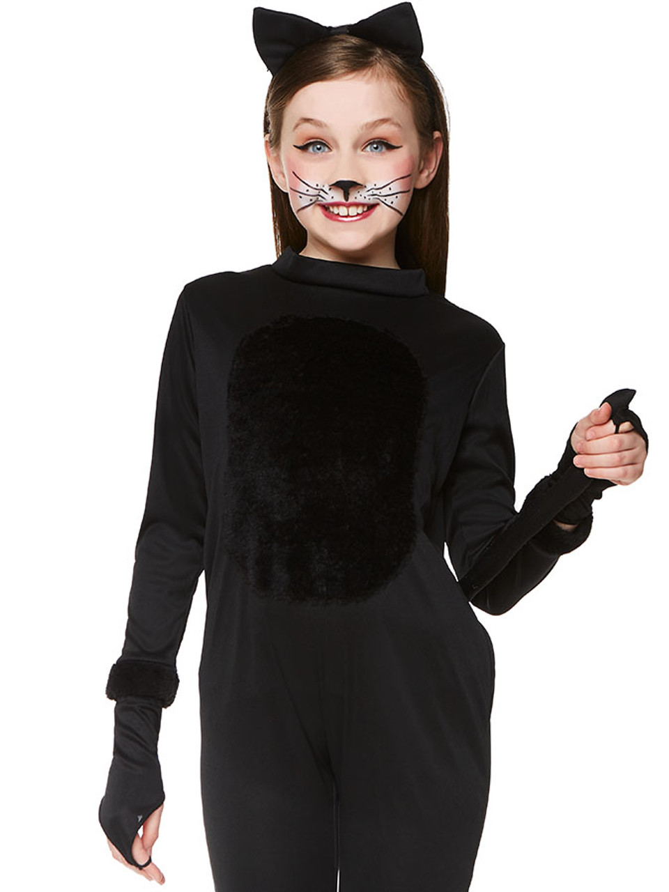 Costume de chat noir Masque de chat noir Mitaines de chat Queue de