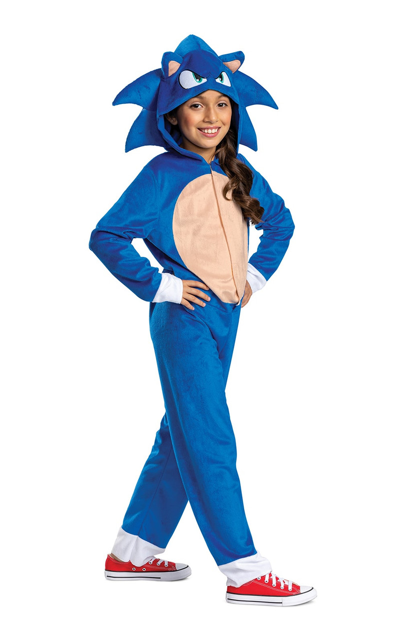 Costume Sonic Prime Classique avec guants pour Enfant