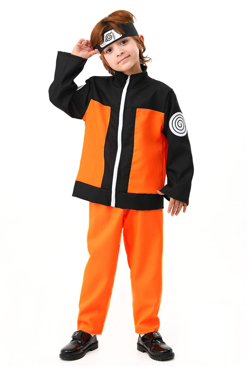 Costume d'Anime Naruto pour Enfants Orange