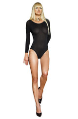 Manches longues Noir Bodysuit