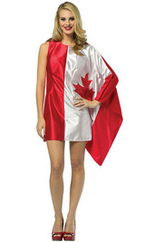 Costume "Drapeau Canadien" - image arriere