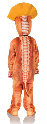 Costume de Triceratops Orange back