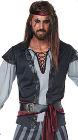 Costume Scallywag Pirate Plus pour Hommes - image du dos