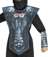 Le Costume de Ninja Cobra Argenté pour Garçons