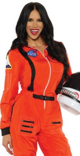 Costume d'Astronaute Orange pour Femmes