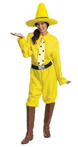 Costume George Le Curieux en Jaune pour Adultes