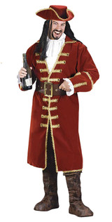 Costume Capitaine Coeur Noir Pour Hommes